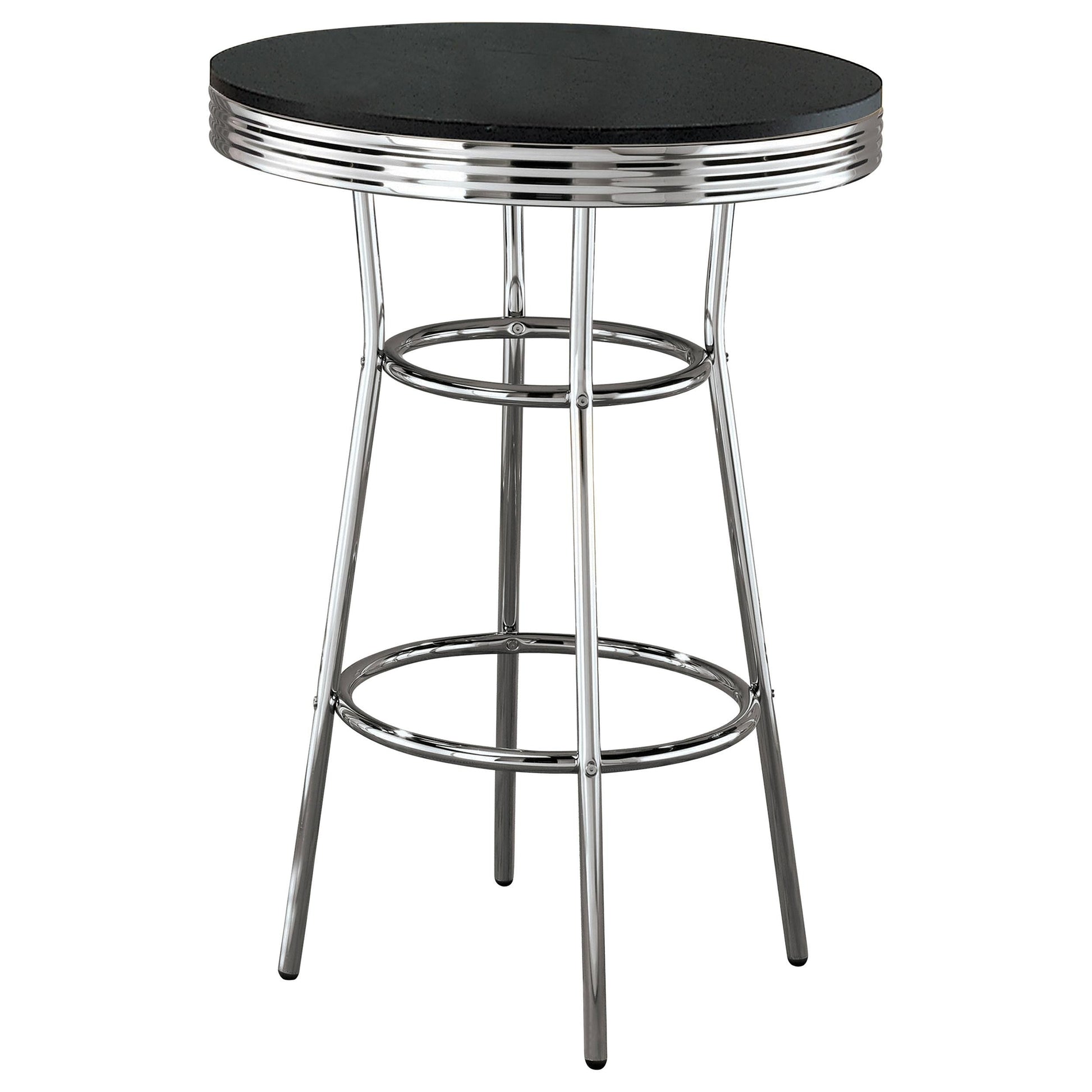 Retro Bar Table - Black