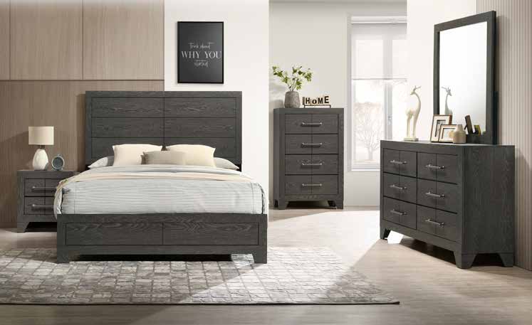 B024 79” Grey Bedroom Set 63”
