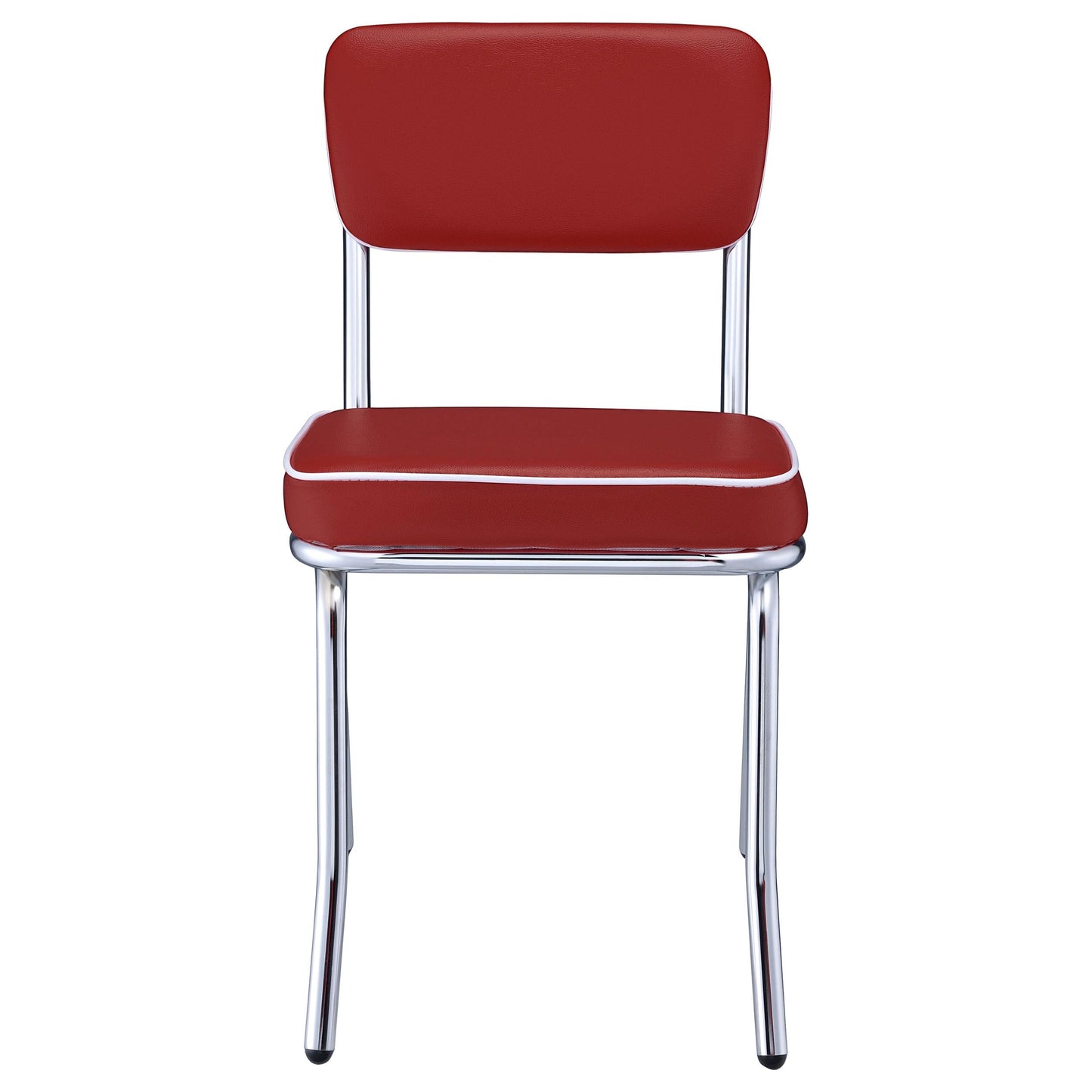 Retro Side Chair - Red