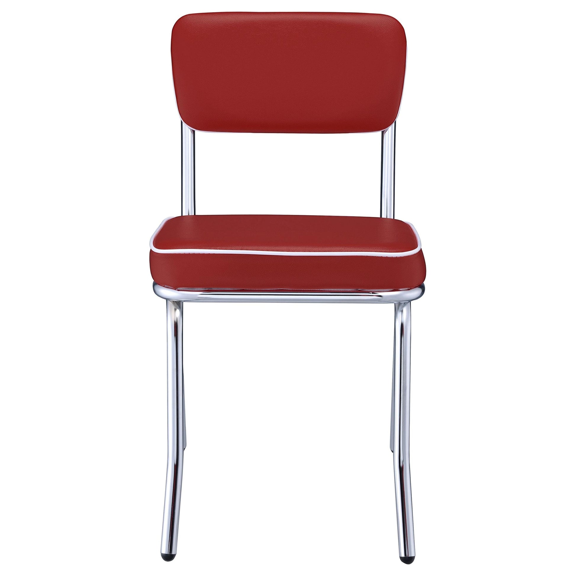 Retro Side Chair - Red