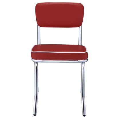 Retro Side Chair - Red