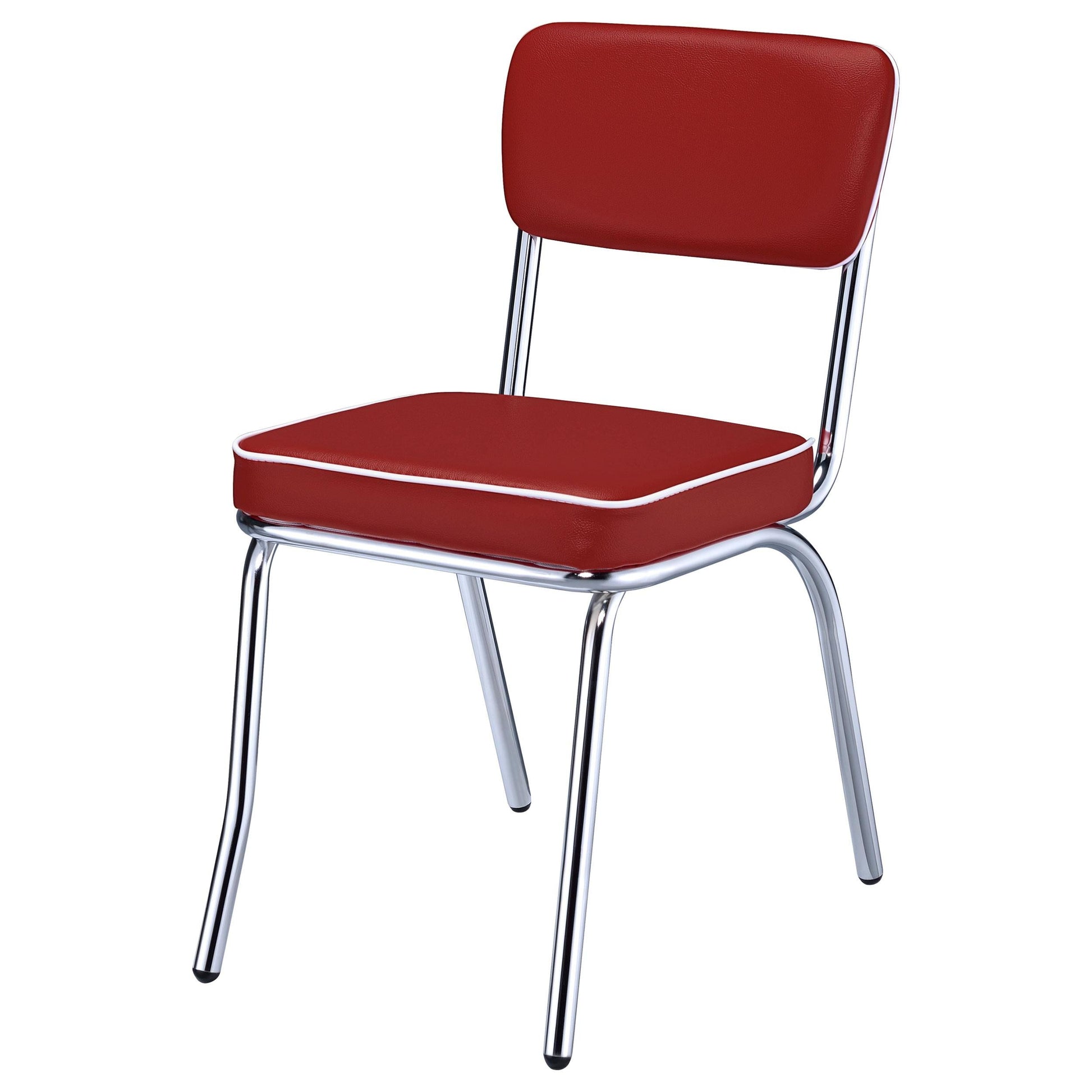 Retro Side Chair - Red