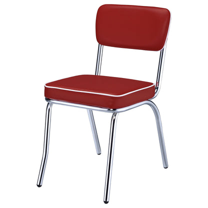 Retro Side Chair - Red