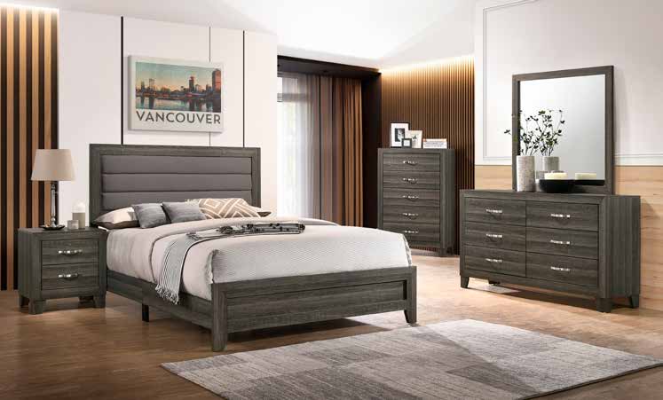 B045 78” Grey Bedroom Set 63”