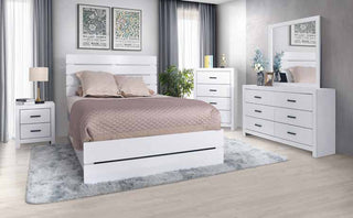 B051 79” White Bedroom Set 63”