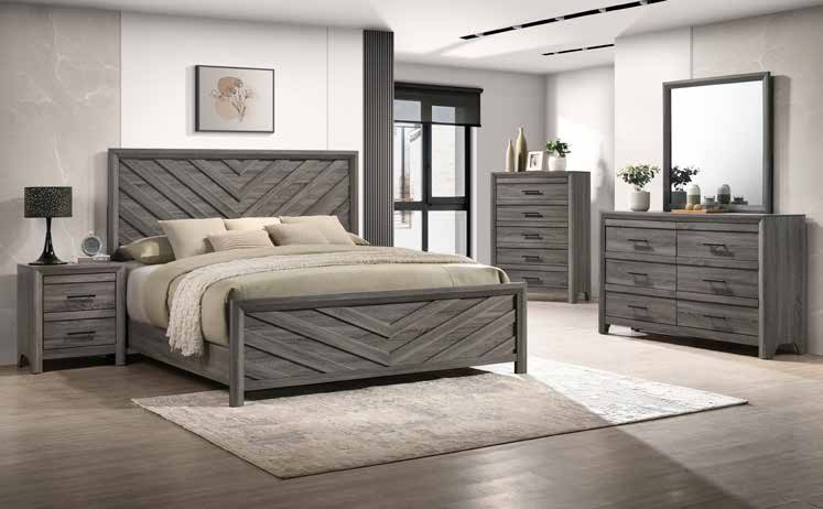B064 78” Grey Bedroom Set 63”