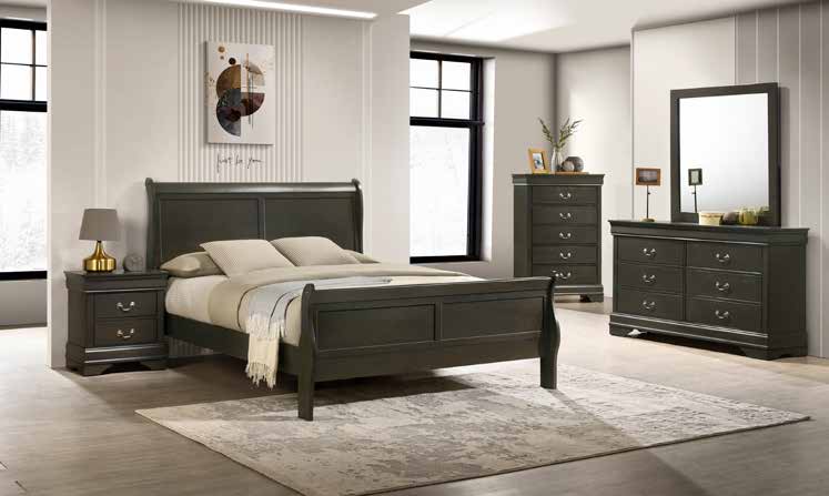 B236 79” Country Grey Bedroom Set 63”