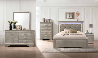 B3739 80” Champagne Bedroom Set 64”