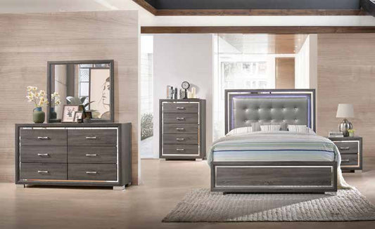 B384 80” Grey Bedroom Set 64”