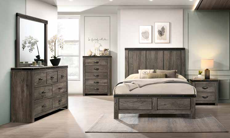 B394 79” Grey Bedroom Set 63”