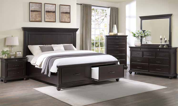 B436 85” Cherry Bedroom Set 69”