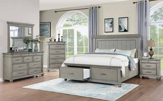 B437 85” Country Gray Bedroom Set 69”