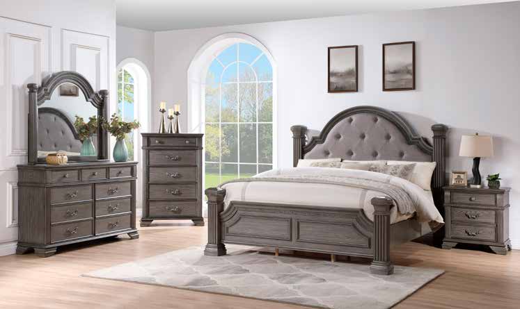 B476 83” Grey Bedroom Set