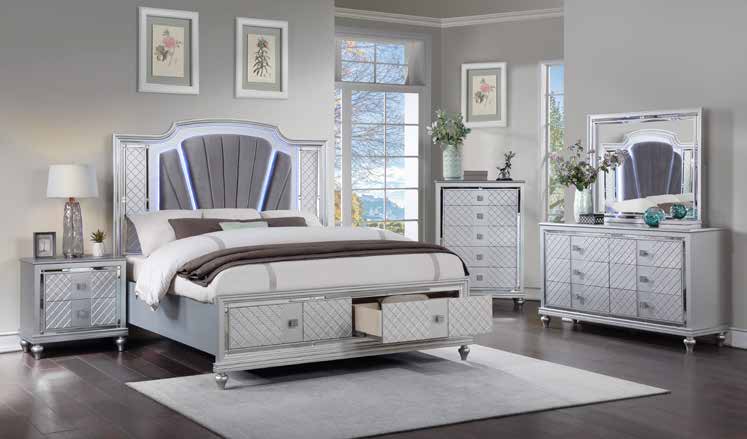 B523 79” Silver Bedroom Set