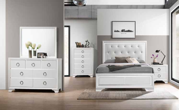 B531 80” White Bedroom Set 64”
