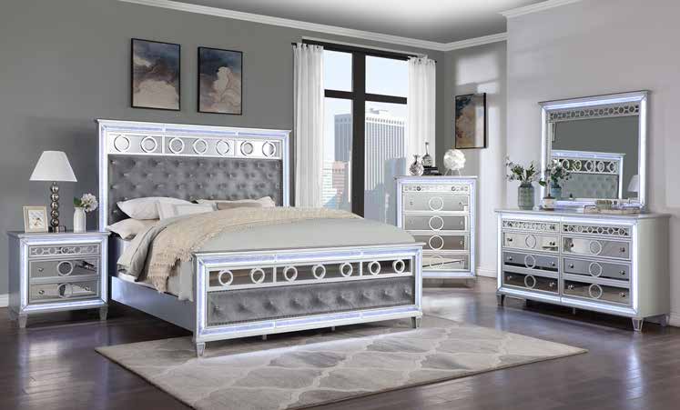 B547 81” Silver Bedroom Set