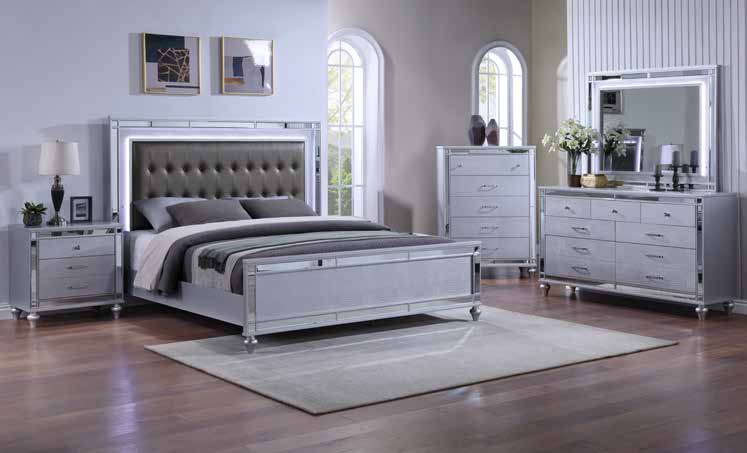 B563 79” Silver Bedroom Set 63”
