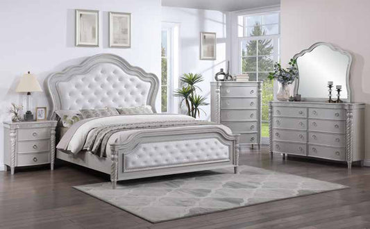B593 83” Silver Bedroom Set
