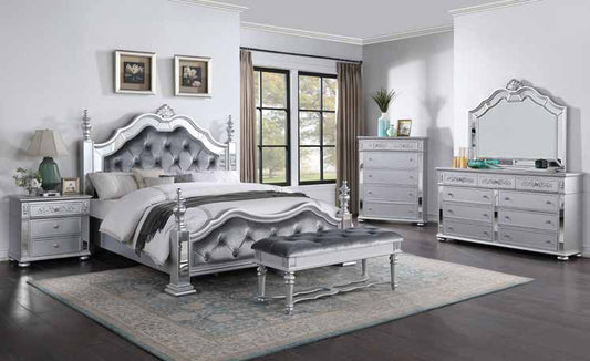B597 81” Silver Bedroom Set 65”