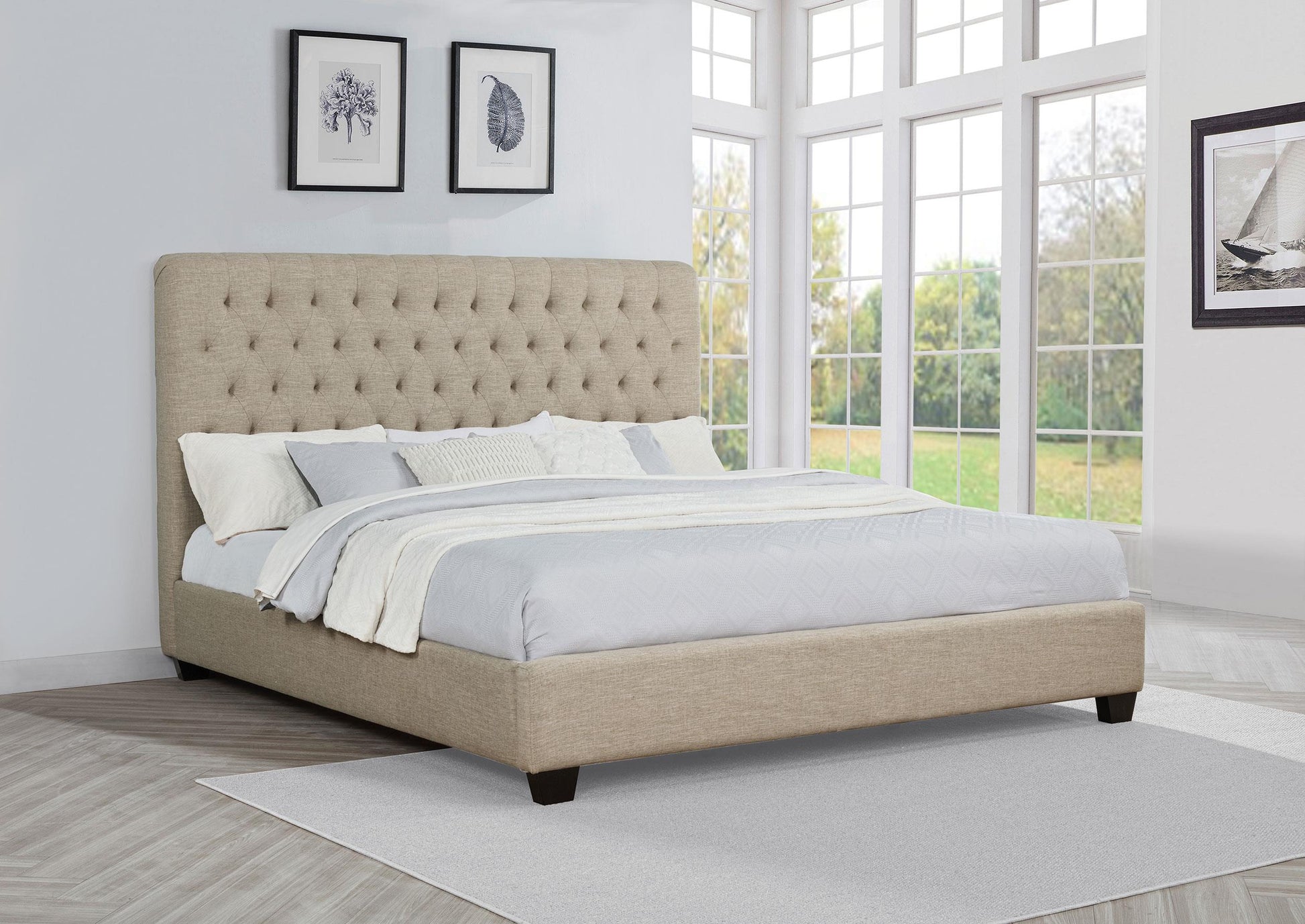 Chloe Bed in Oatmeal