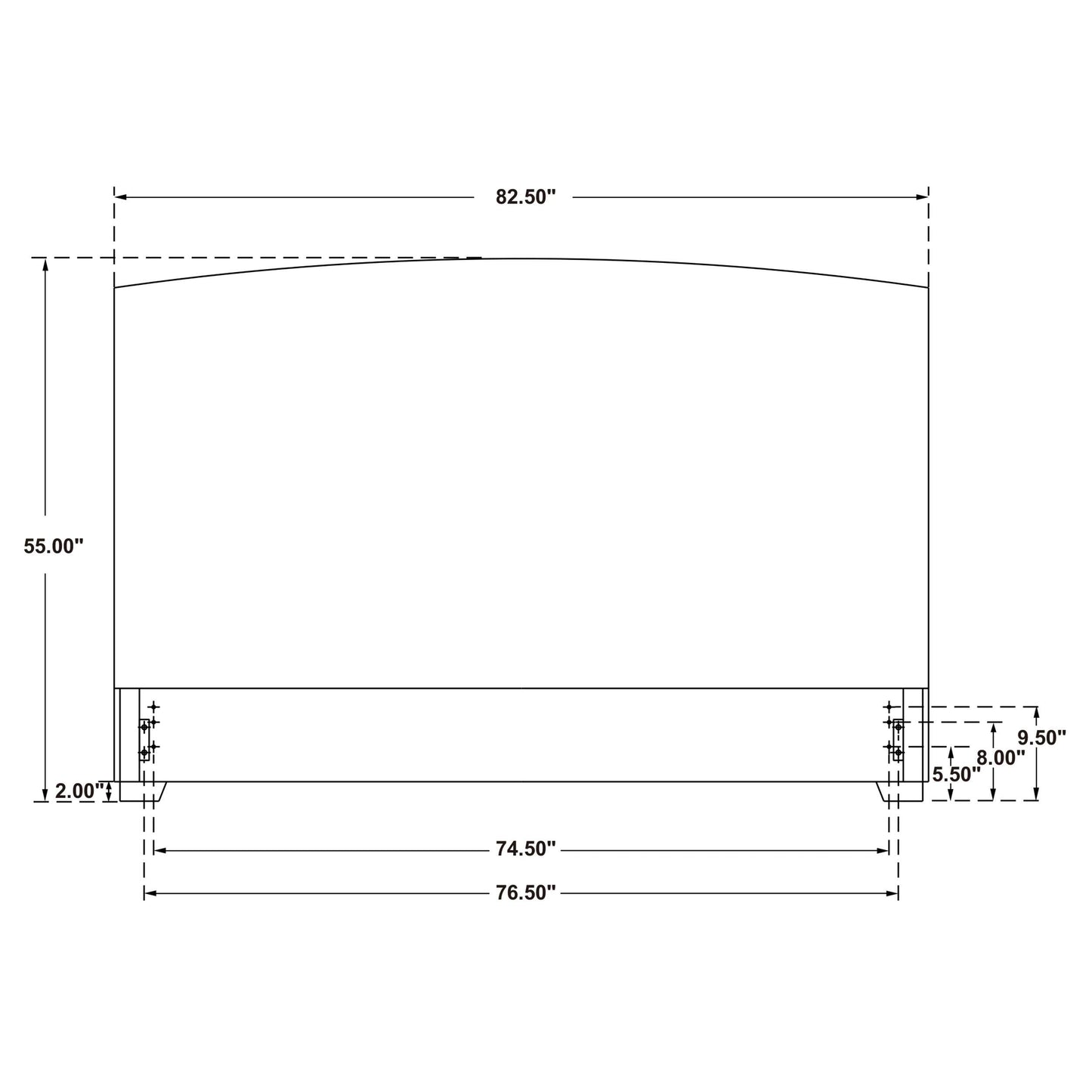 Laughton Headboard in Amber
