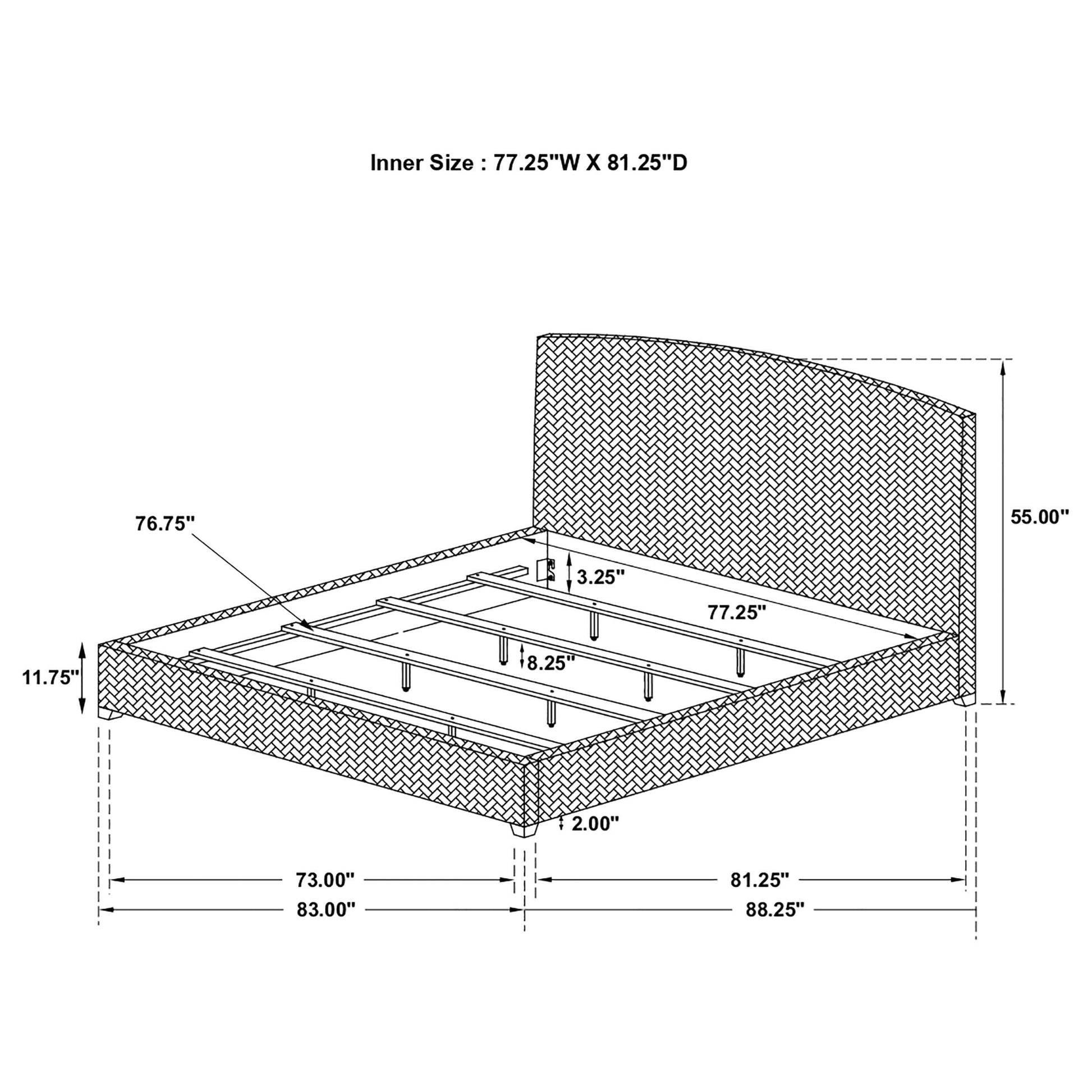 Laughton Bed in Amber