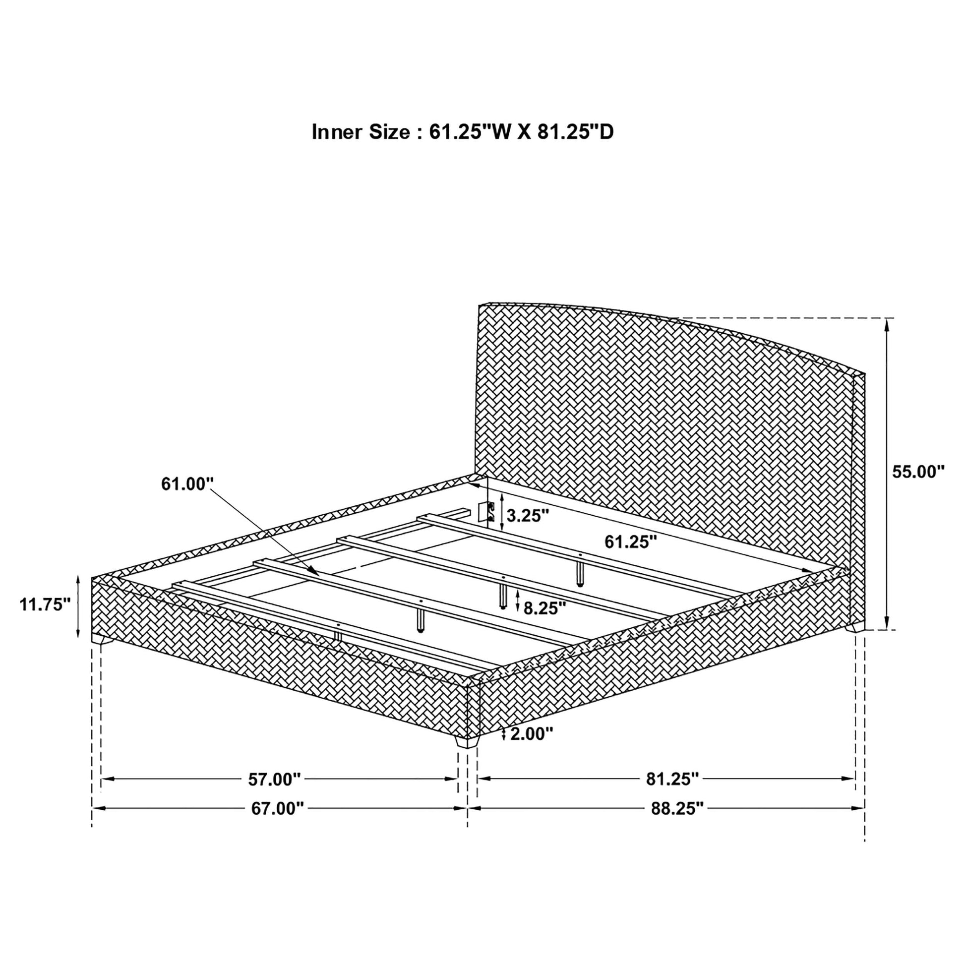 Laughton Bed in Amber