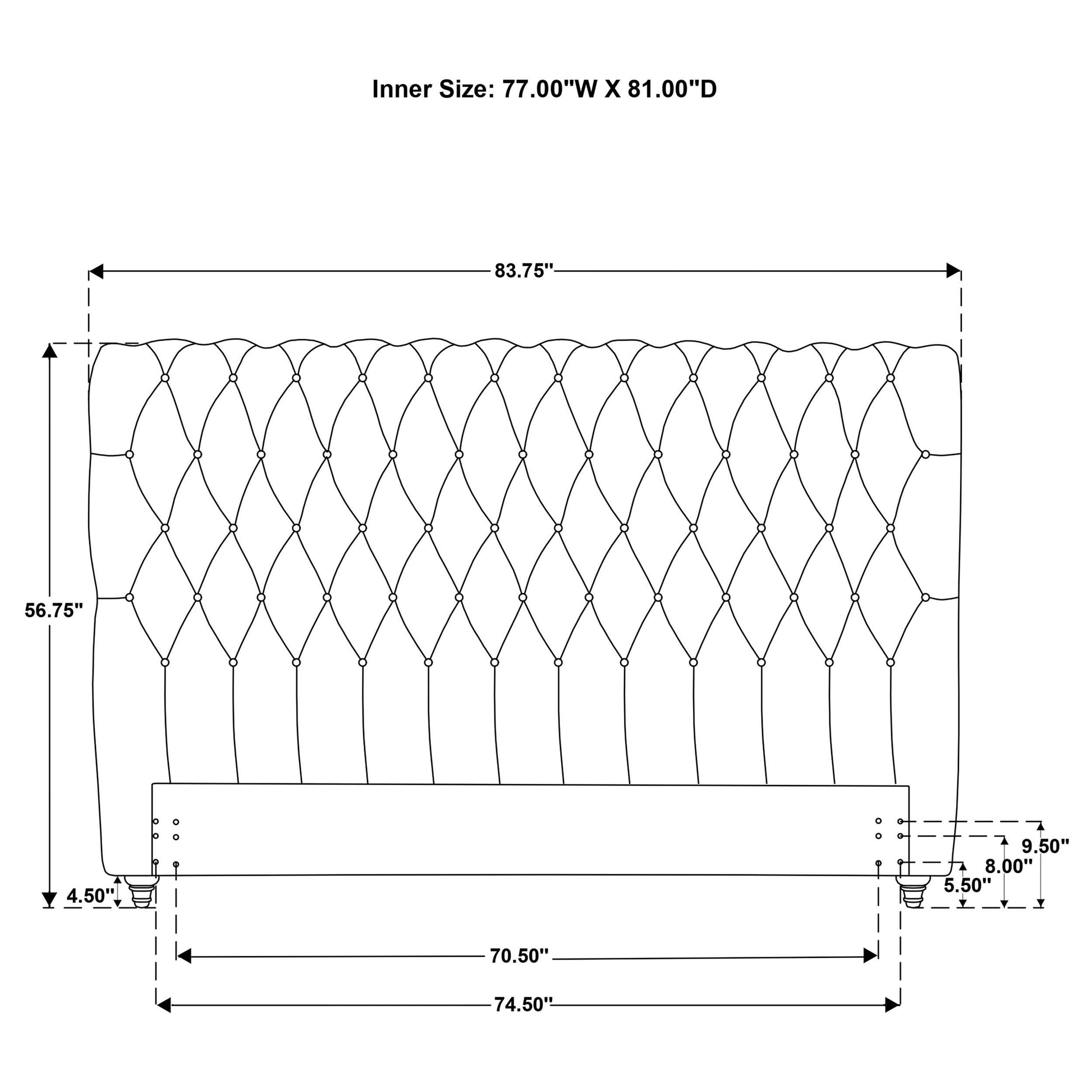 Devon E King Headboard