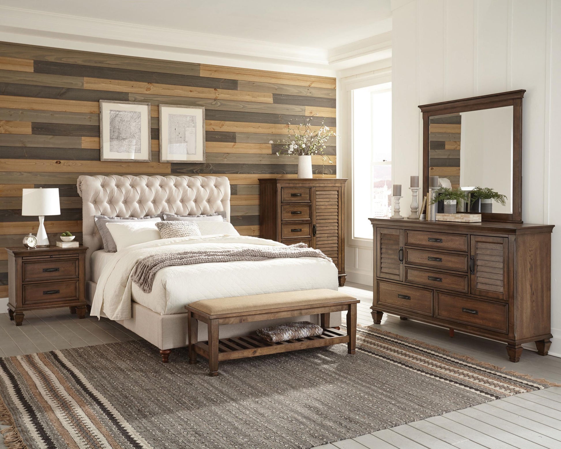 Devon Bed in Beige