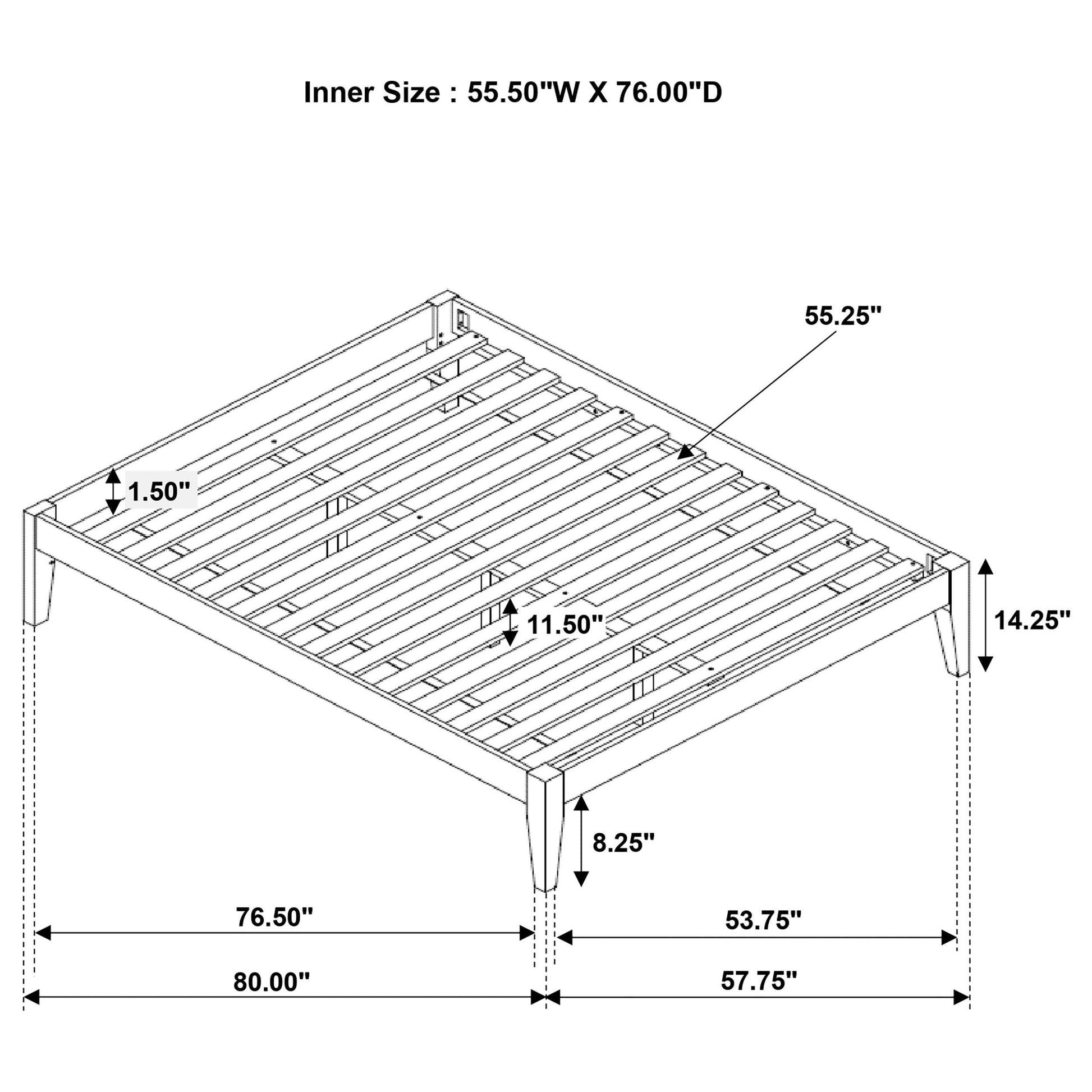 Hounslow Bed Frame in Cappuccino