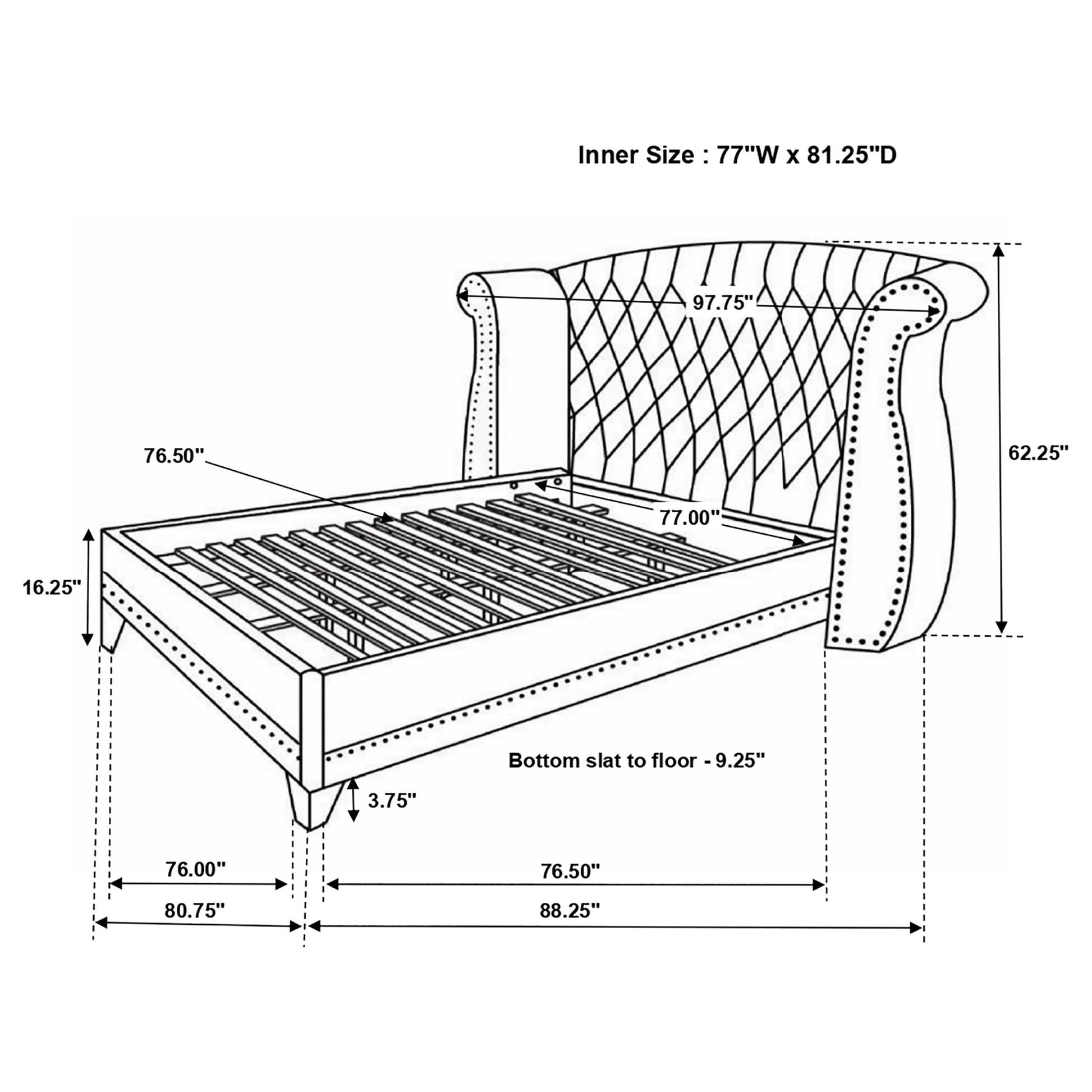 Barzini Bed in Black