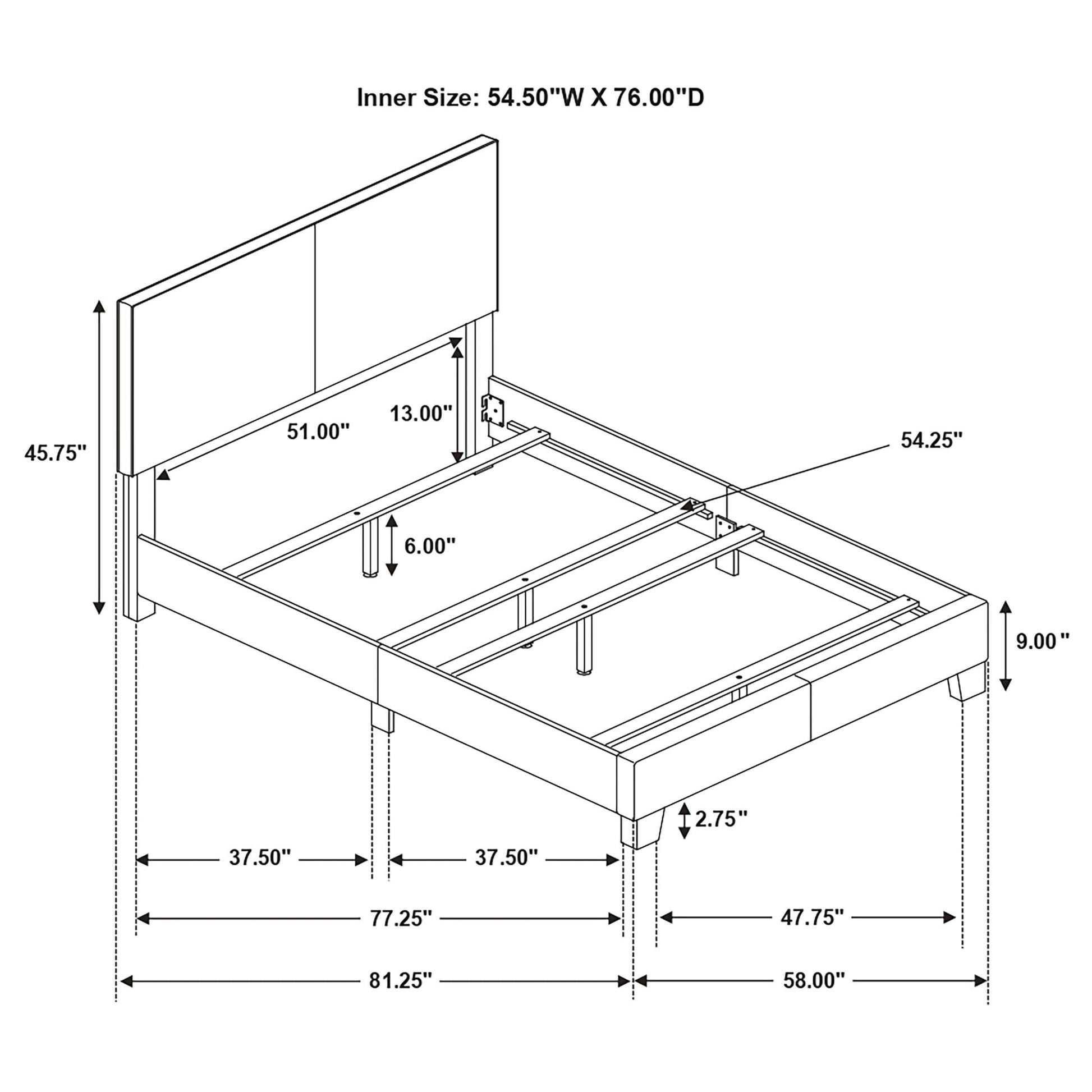 Dorian Full Bed - Black