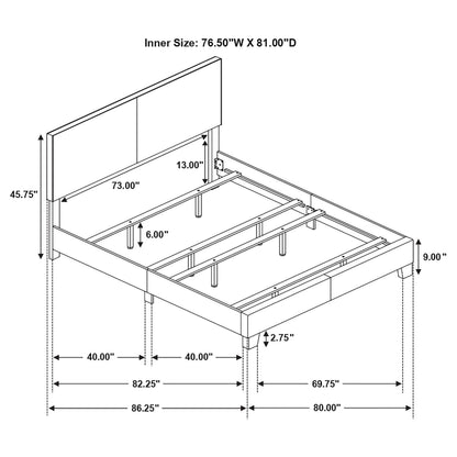 Dorian E King Bed - Black