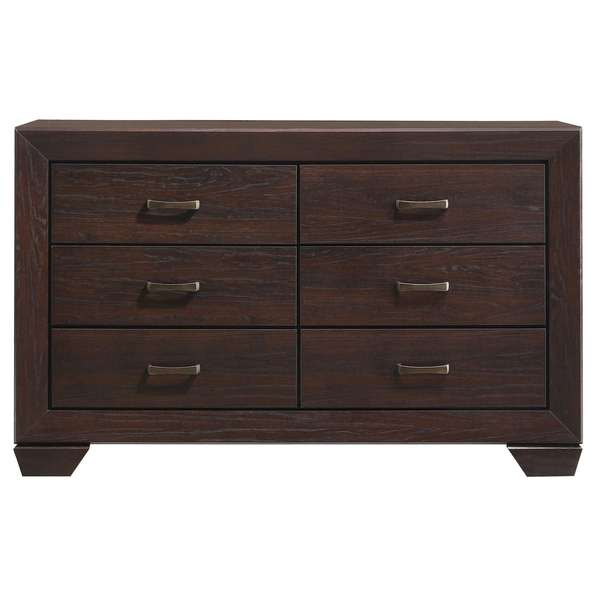 Dorian Bed 4-Piece Set in Dark Cocoa