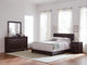 Dorian Bed 4-Piece Set in Dark Cocoa