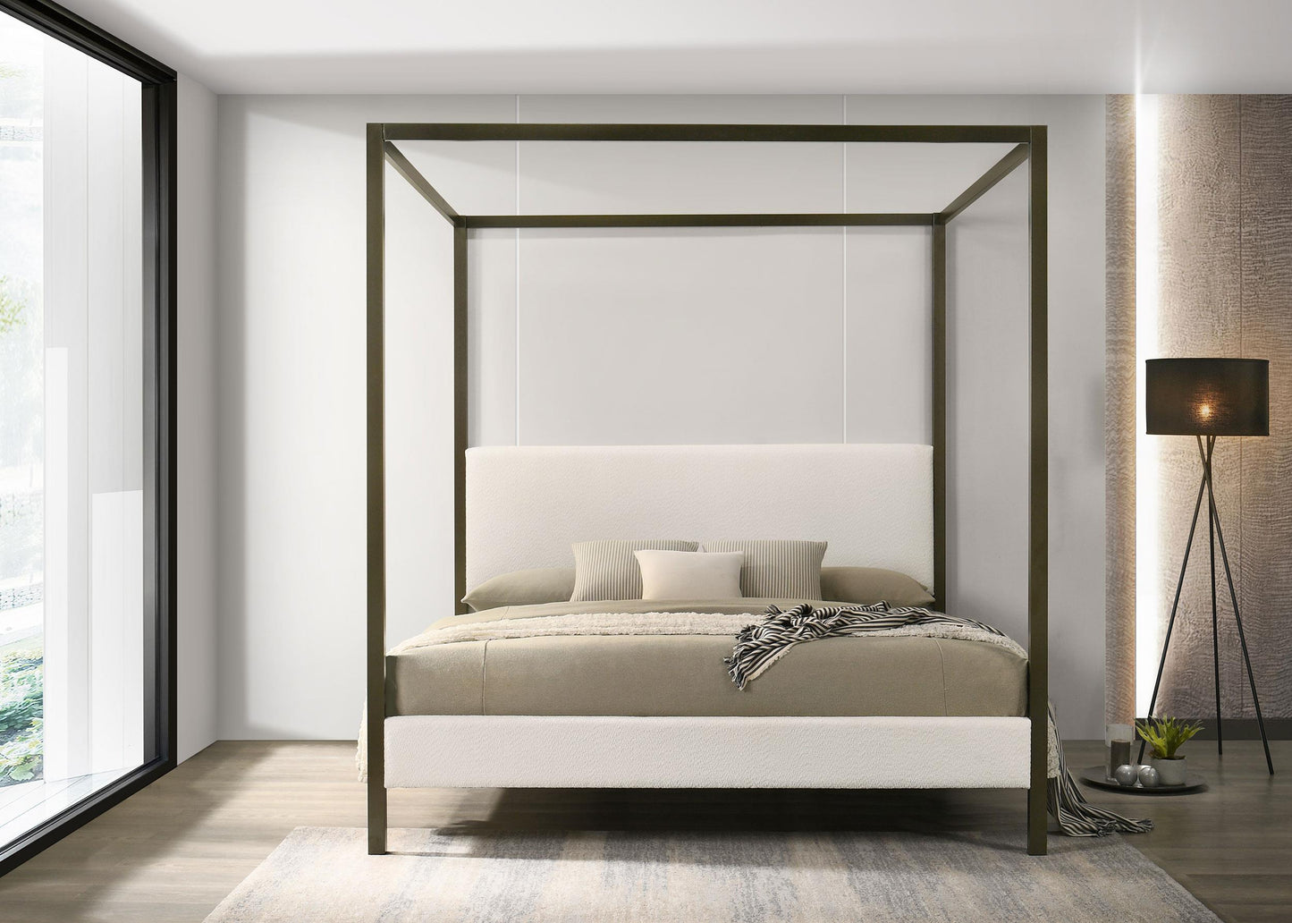 Monroe Bed in Vanilla
