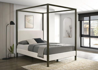 Monroe Bed in Vanilla