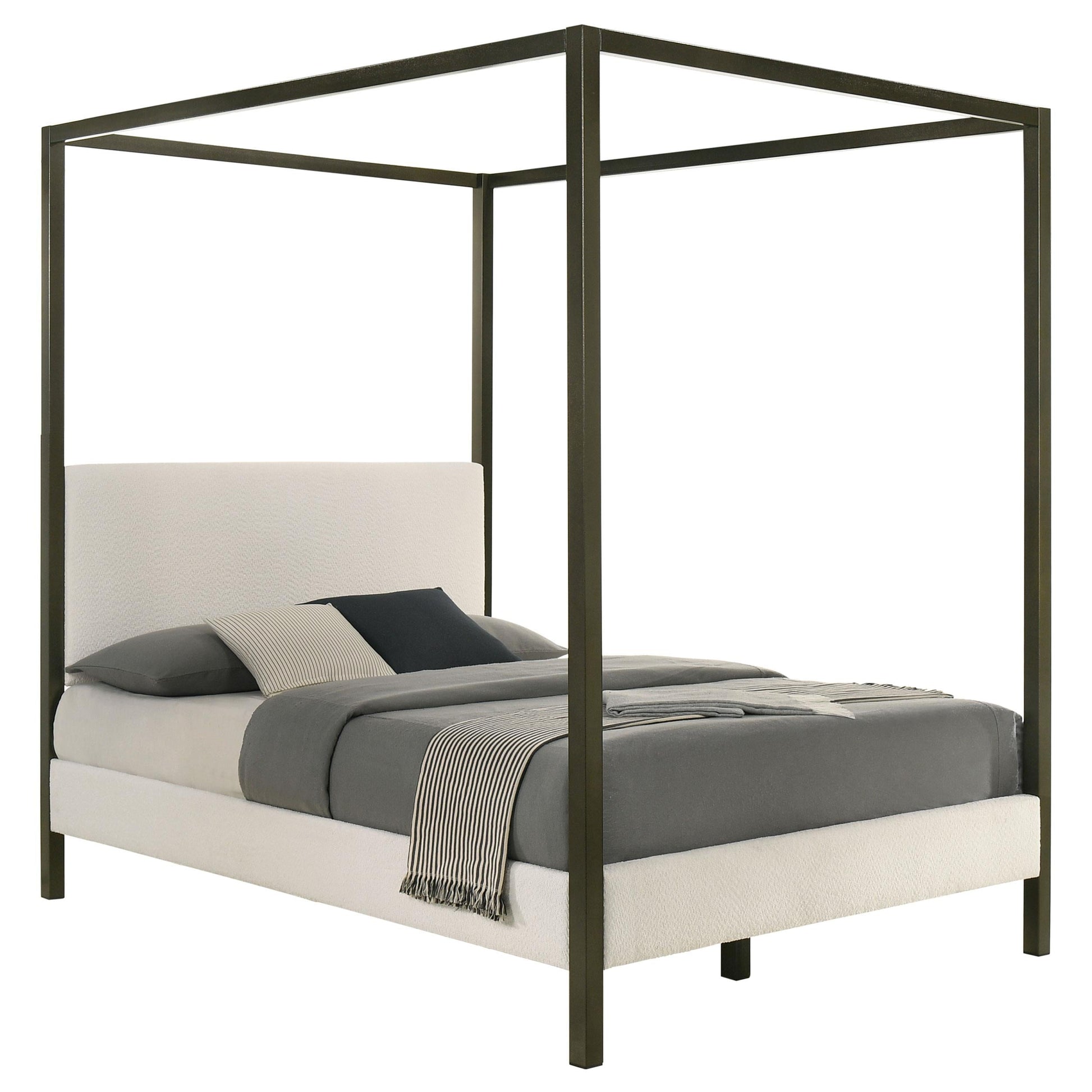 Monroe Bed in Vanilla