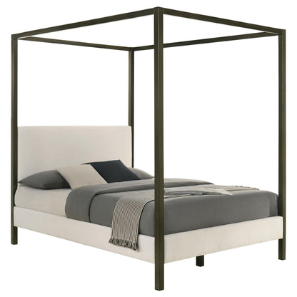 Monroe Bed in Vanilla