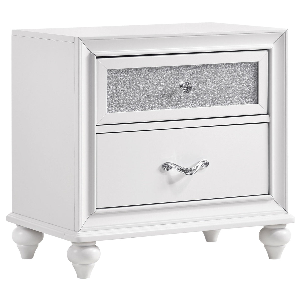 Barzini Queen Bed 5-Piece Set in White - Coaster Furniture