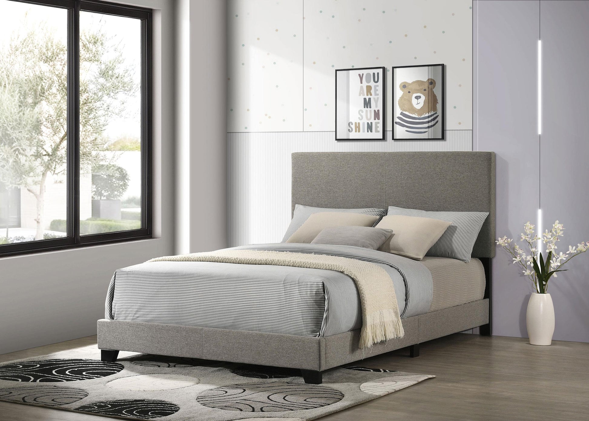 Dorian Full Bed - Taupe