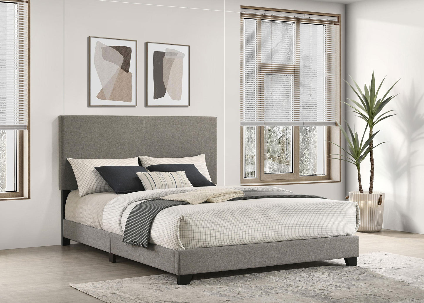 Dorian Queen Bed - Taupe