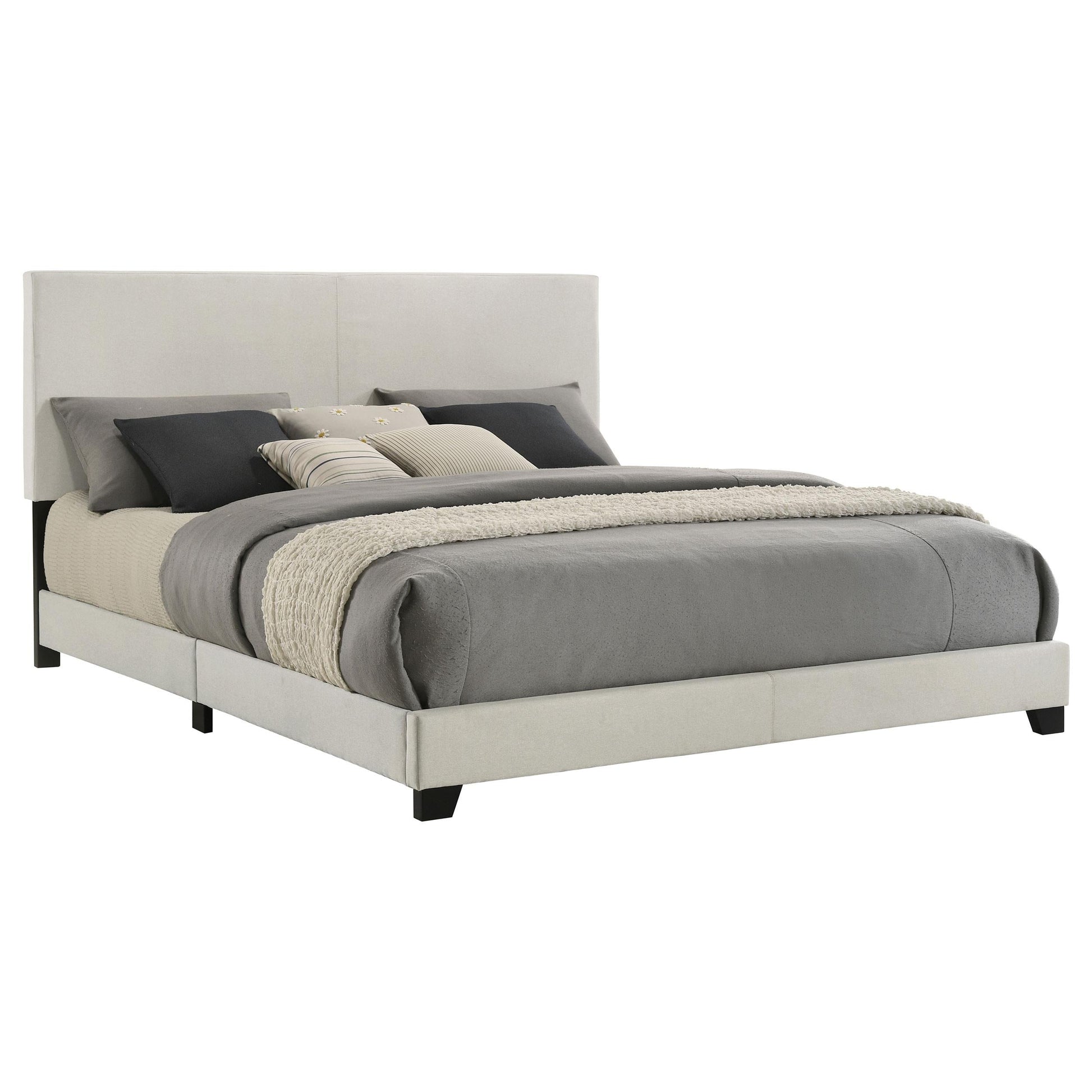 Dorian E King Bed - Cream