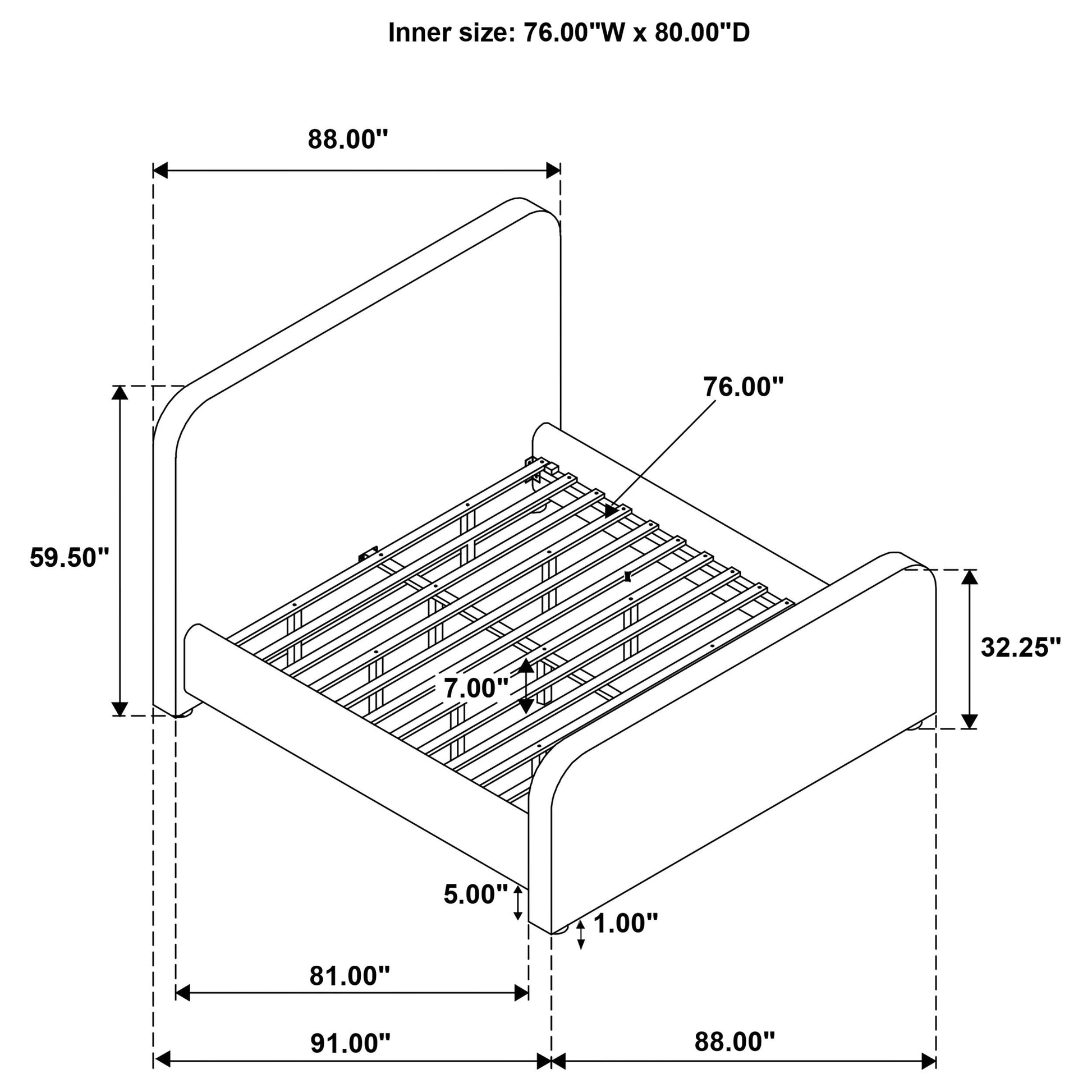 Wren Bed in Grey