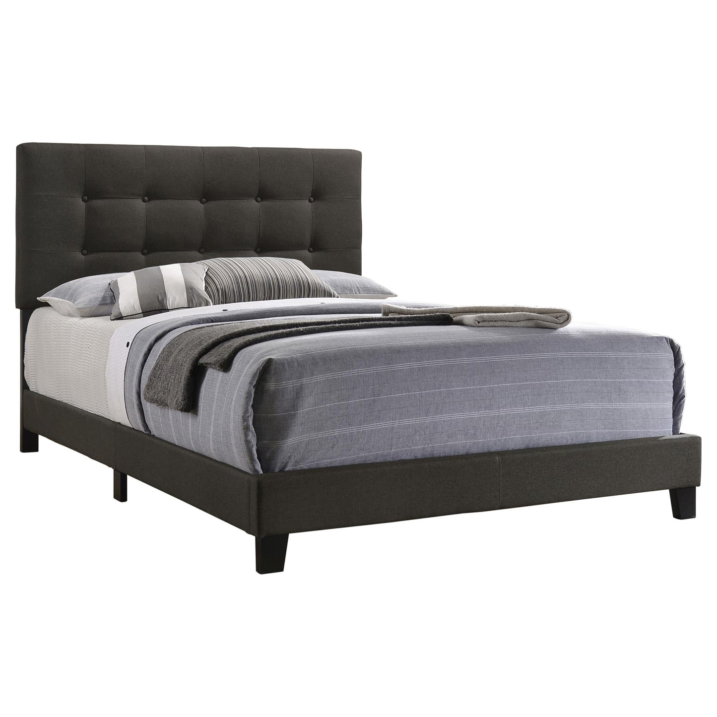 Mapes Bed in Charcoal