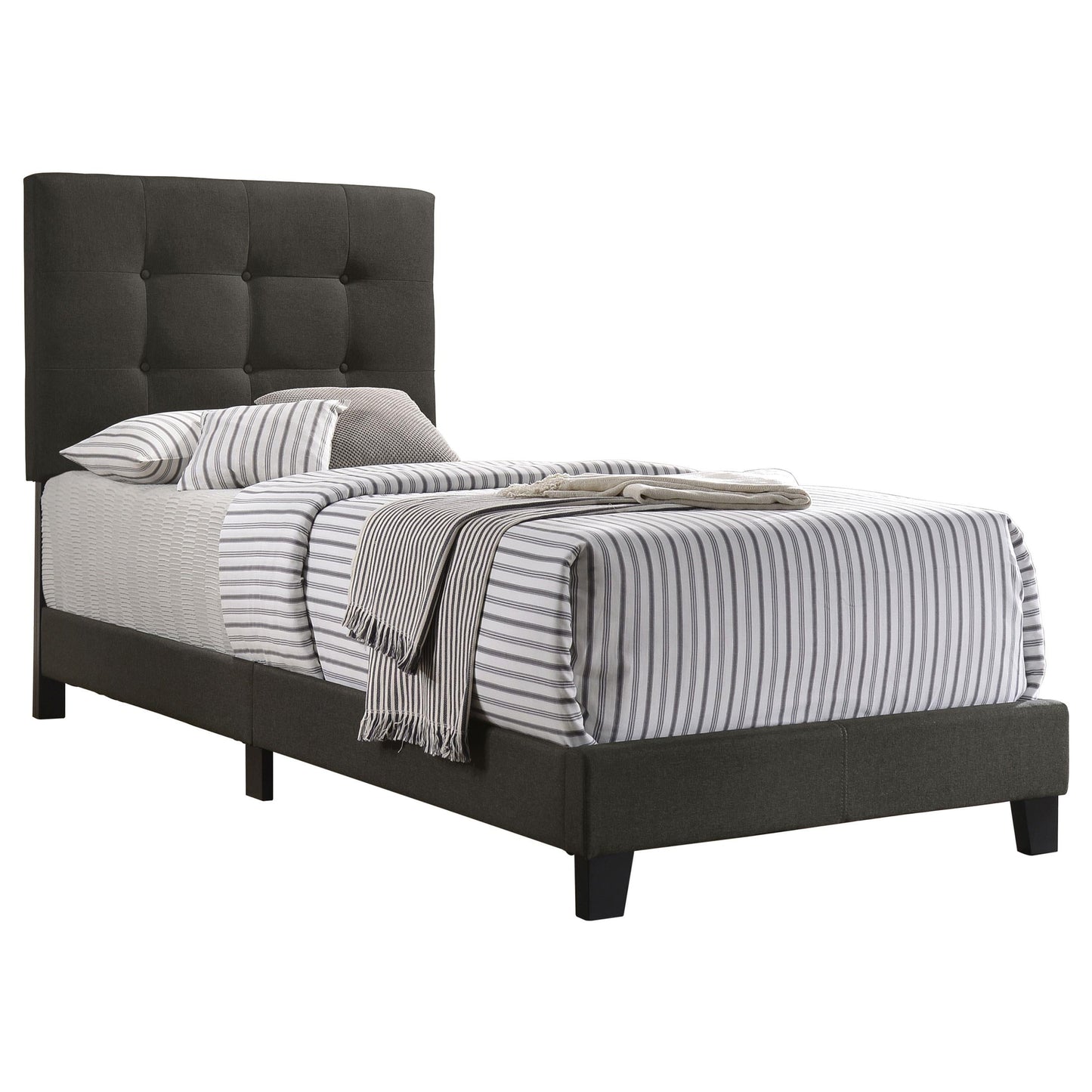 Mapes Bed in Charcoal