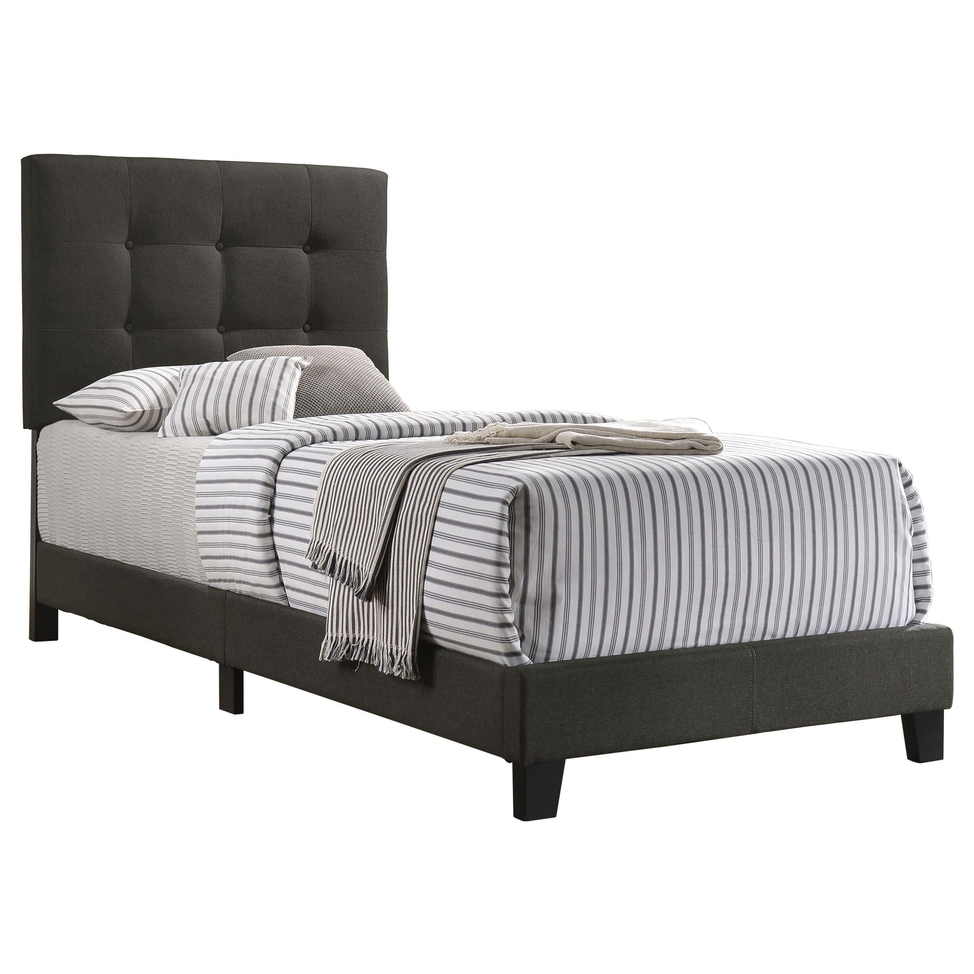 Mapes Bed in Charcoal