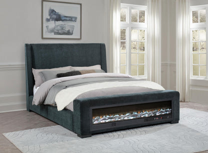 Preston Bed in Dark Blue