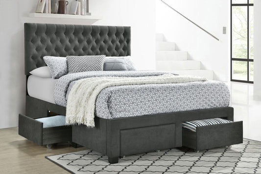 Soledad Queen Bed - Grey