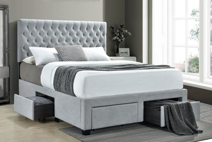 Soledad Full Bed - Light Grey